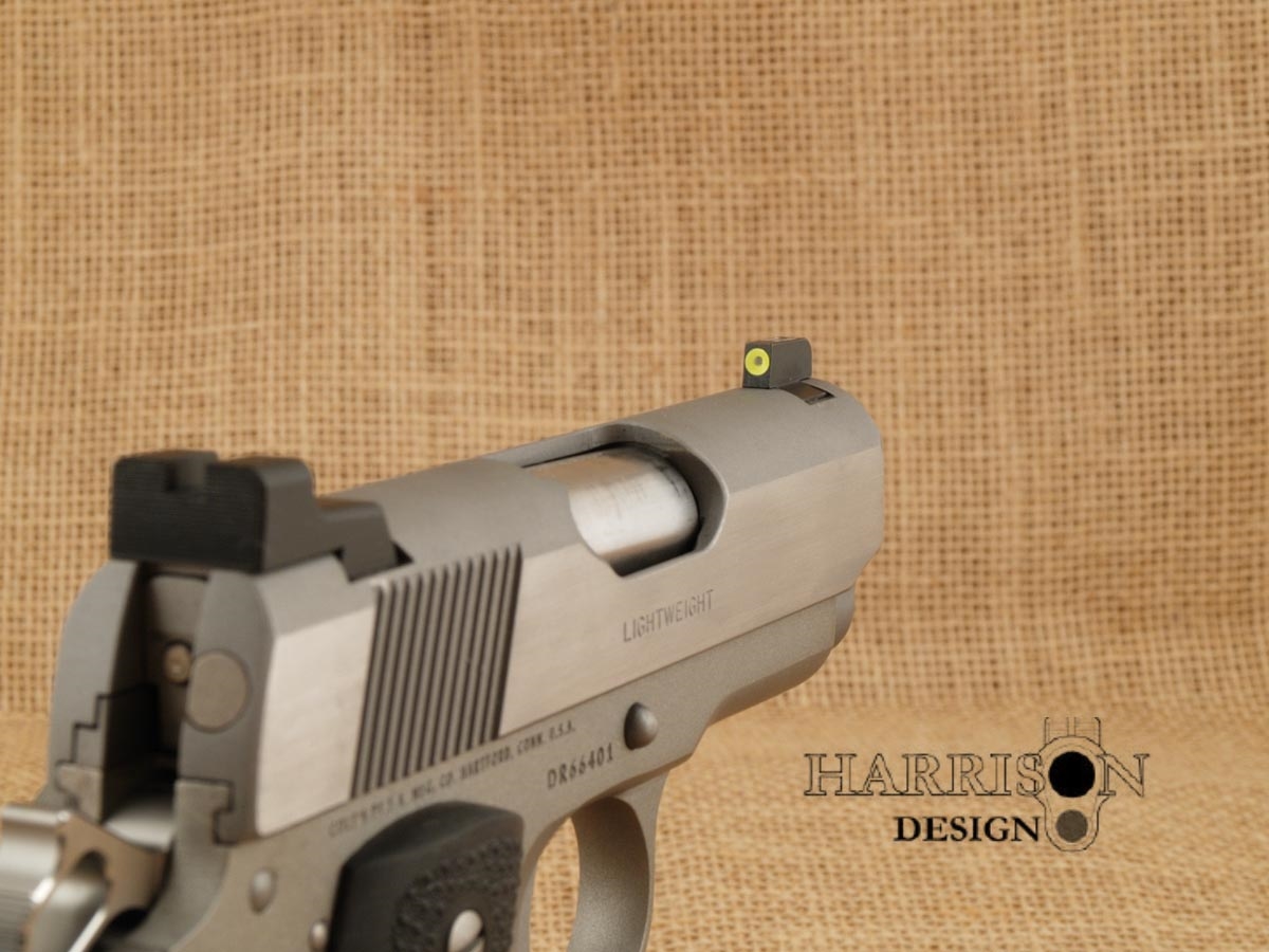Harrison Design & Consulting, LLC. Trijicon HD front sights, Novak dovetail