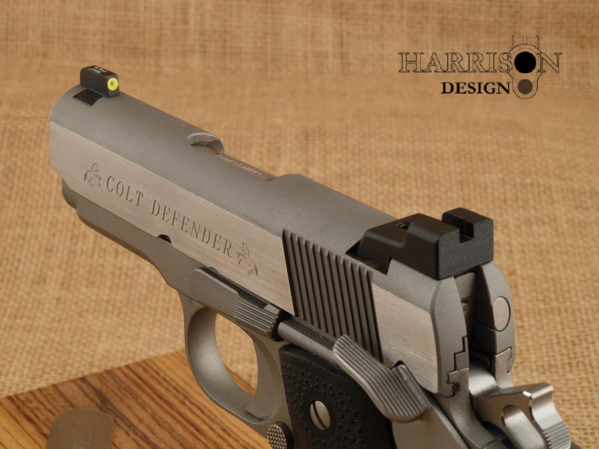 Harrison Design & Consulting, LLC. Trijicon HD front sights, Novak dovetail