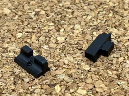 Picture of HD-034 Black Serrated Snake Sights Set
