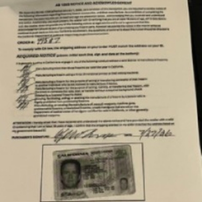 Picture of CA-1263 Form