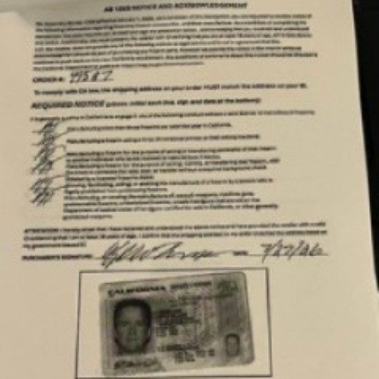 Picture of CA-1263 Form